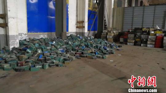 非法收購點倉庫。湖南公安供圖