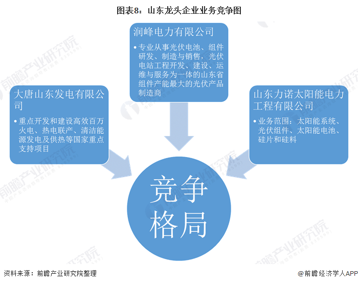 圖表8：山東龍頭企業(yè)業(yè)務(wù)競爭圖